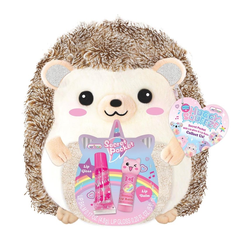 Hot Focus - Hedgehog Huggy Squeeze with Beauty Plush Toy - 550HH